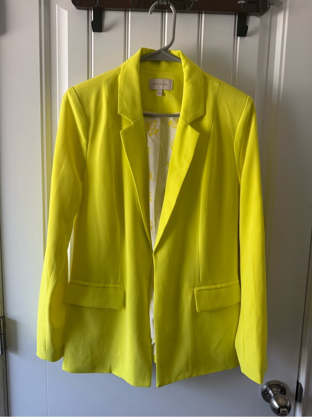 Bright Yellow Women's Blazer Jacket